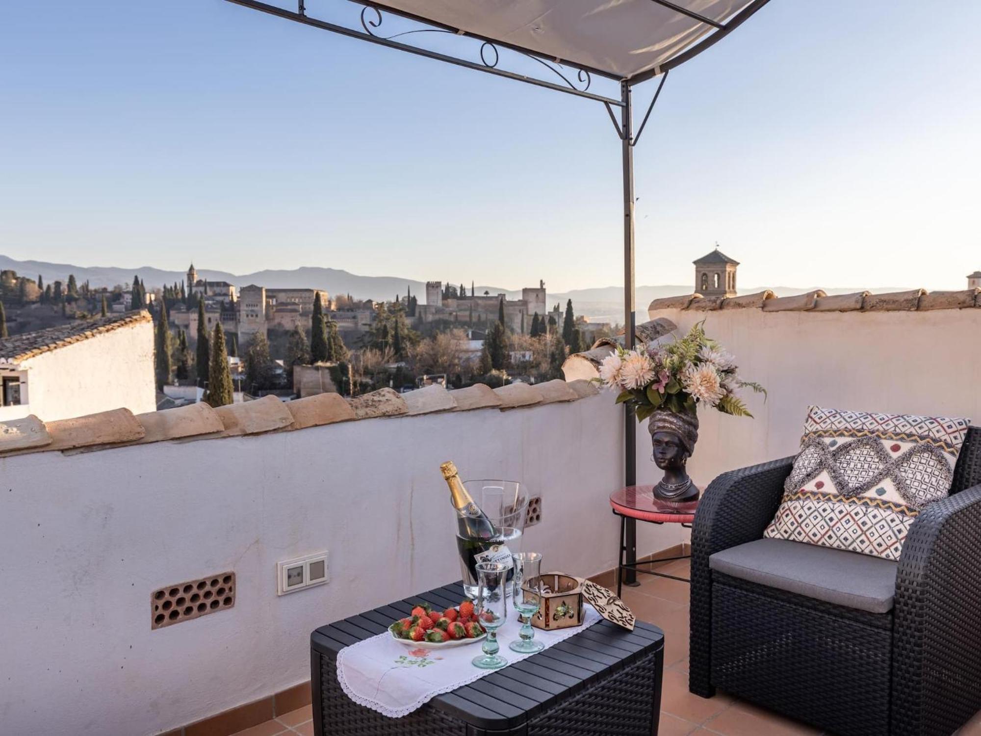 Luxury Alhambra Penthouse Collection Sacromonte Villa Granada Exterior foto